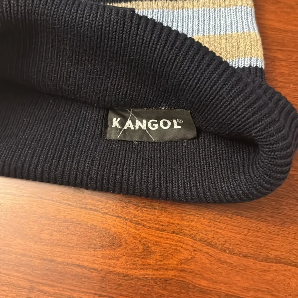 Kangol Beanie Hat Y2K Navy & Baby Blue‎